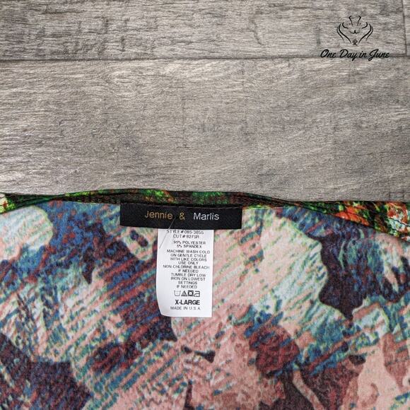 Jennie & Marlis Swag Neck Sleeveless Top Size XL - Picture 2 of 5